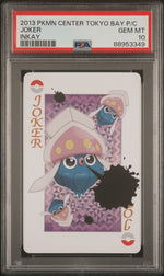 2013 Pokemon Center Tokyo Bay Playing Cards Inkay Joker PSA 10