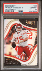2021 Panini Select Prizm Silver Patrick Mahomes II #302 PSA 10