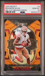 2022 Panini Select Orange Die-Cut Brandon Aiyuk #4 /199 PSA 10