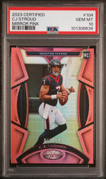 2023 Panini Certified Mirror Pink CJ Stroud #104 /199 PSA 10