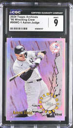 2024 Topps Archives #96WC-1 Aaron Judge '96 Wrecking Crew CGC 9
