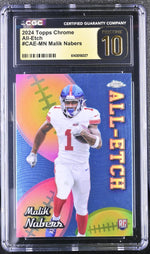 2024 Topps Chrome #CAE-MN Malik Nabers All-Etch CGC 10