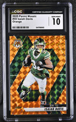 2025 Mosaic #59 Isaiah Davis Prizm /199 CGC 10