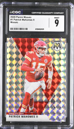 2020 Mosaic #1 Patrick Mahomes II Prizm CGC 9
