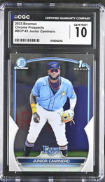 2023 Bowman #BCP-61 Junior Caminero Chrome Prospects CGC 10