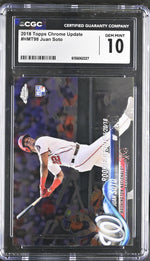 2018 Topps Chrome #HMT98 Juan Soto Update Series CGC 10