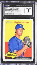 2008 Heritage #RP1 Clayton Kershaw Rookie Performers CGC 7