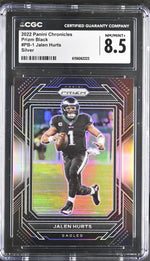 2022 Prizm #PB-1 Jalen Hurts Prizm Black CGC 8.5