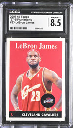 2007 Topps #23 LeBron James '57-58 Variations CGC 8.5