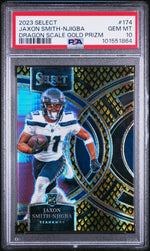 2023 Panini Select Dragon Scale Gold Prizm Jaxon Smith-Njigba #174 /10 PSA 10