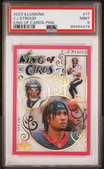 2023 Panini Illusions King of Cards Pink CJ Stroud #17 /399 PSA 9