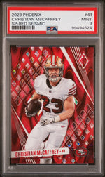 2023 SP Phoenix Red Seismic Christian Mccaffrey #41 /199 /149 PSA 9