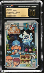2025 Pokemon #190/182 Vanillish Holiday Calendar CGC 10