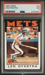 1986 Topps Lenny Dykstra #53 PSA 7