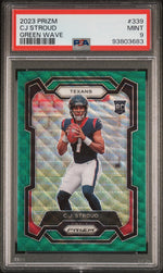 2023 Panini Prizm Green Wave Prizm CJ Stroud #339 PSA 9