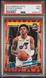 2023 Panini Donruss Optic Red Seismic Keyonte George #223 /130 PSA 9