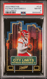 2023 Panini Prestige City Limits Patrick Mahomes II #CL8 PSA 8