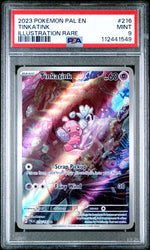 2023 Pokemon Scarlet and Violet Paldea Evolved Illustration Rare Tinkatink #216 PSA 9