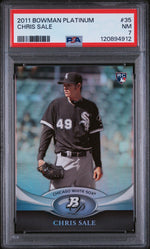 2011 Bowman Platinum Chris Sale #35 PSA 7