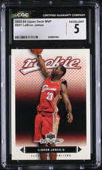 2003 MVP #201 LeBron James Rookie CGC 5