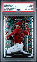 2022 Panini Prizm Stained Glass Shohei Ohtani #SG-3 PSA 10