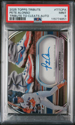 2025 Topps Tribute Tribute To Cleats Autographs Pete Alonso #TTCPA /99 PSA 9