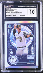 2024 Bowman #BAI-15 Paul Skenes Bowman A.I. CGC 10