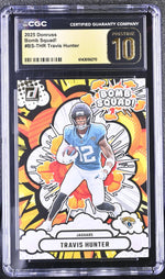 2025 Donruss #BS-THR Travis Hunter Bomb Squad! CGC 10