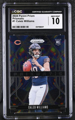 2024 Prizm #1 Caleb Williams Prizmatic CGC 10