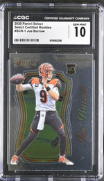 2020 Select #SCR-1 Joe Burrow Select Certified Rookies CGC 10
