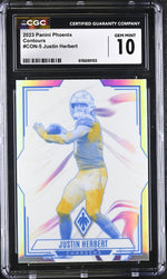 2023 Phoenix #CON-5 Justin Herbert Contours CGC 10