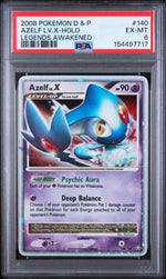 2008 Pokemon Diamond and Pearl Legends Awakened Holo Level X Azelf #140 PSA 6