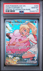 2026 Pokemon Ascended Heroes Special Illustration Rare Lillie's Clefairy Ex #280 PSA 10