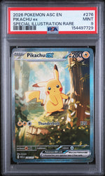 2026 Pokemon Mega Evolution Ascended Heroes Special Illustration Rare Pikachu Ex #276 PSA 9
