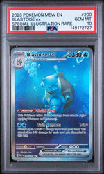 2023 Pokemon Mew Special Illustration Rare Blastoise Ex #200 PSA 10