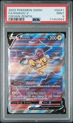 2023 Pokemon Sword and Shield Crown Zenith Raikou V #GG41 PSA 9