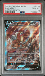2023 Pokemon Sword and Shield Crown Zenith Galarian Gallery Entei V #GG36 PSA 10