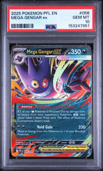2025 Pokemon Mega Evolution Phantasmal Flames Mega Gengar Ex #056 PSA 10