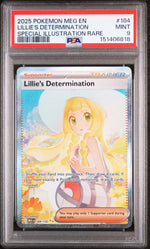 2025 Pokemon Mega Evolution Special Illustration Rare Lillie's Determination #184 PSA 9