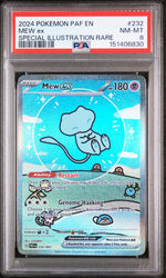 2024 Pokemon Scarlet and Violet Paldean Fates Special Illustration Rare Mew Ex #232 PSA 8