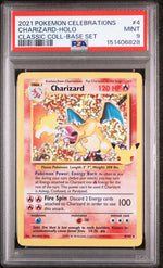 2021 Pokemon Sword and Shield Celebrations Classic Collection Base Set Holo Charizard #4 PSA 9
