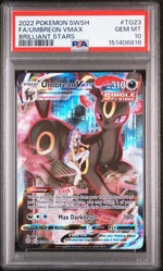 2022 Pokemon Sword and Shield Brilliant Stars Umbreon Vmax #TG23 PSA 10