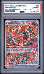 2025 Pokemon Mega Evolution Mega Charizard X Ex Black Star Promo Ultra Premium Collection Oricorio Ex #024 PSA 10