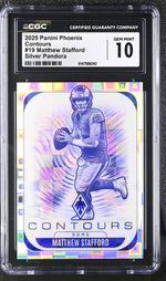 2025 Panini Phoenix #19 Matthew Stafford Contours /249 CGC 10