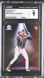 2023 Bowman #BS-5 Gunnar Henderson Spotlights CGC 9