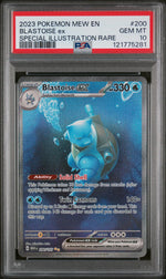 2023 Pokemon Mew Special Illustration Rare Blastoise Ex #200 PSA 10