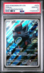 2024 Pokemon Scarlet and Violet Shrouded Fable Illustration Rare Zorua #075 PSA 10