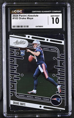 2024 Absolute #103 Drake Maye CGC 10