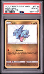 2019 Pokemon Hidden Fates Holo Gible #SV38 PSA 10