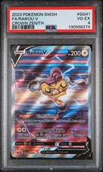 2023 Pokemon Sword and Shield Crown Zenith Raikou V #GG41 PSA 4